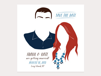 Illustrated Save the Dates illustration print