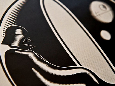 Darth Vader illstration letter starwars vader vector