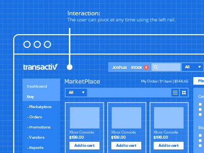 Blueprint blueprint portfolio specs wireframe