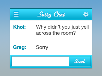 Sorrychat chat iphone sorry sorrychat