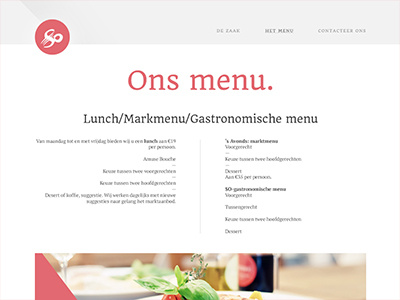 Restaurant website wip