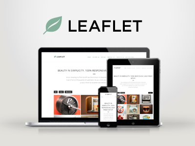 WP Leaflet - Responsive Multipurpose Theme clean creative minimal modern portfolio responsive wordpress