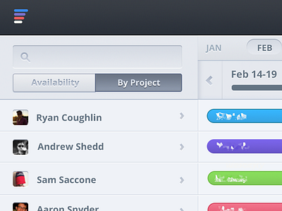 Allocate UI [wip] allocate calendar design interface management resource timeline ui