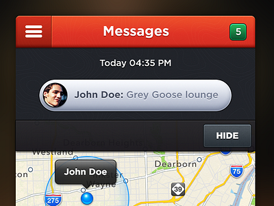 Messages chat geo inbox ios iphone location maps messages