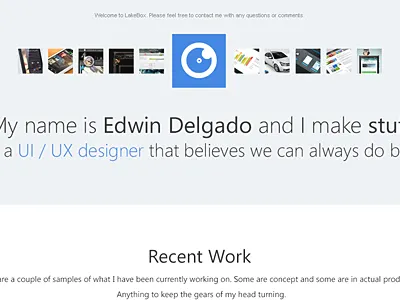 Portfolio Sneak Peak clean gallery logo minimal minimalist portfolio simple thumbnails ui ux web website white