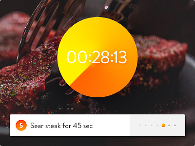 Cooking Counter app clock concept cook kitchen timer ui