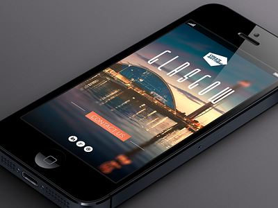 Contact Us page - mobile app contact us glasgow interactive ipad iphone typography ui user interface web