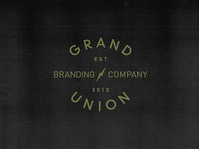 Grand Union logo process design identity logo process progress texture wip