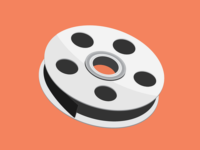 Reel bright colourful design illustration minimal simplistic