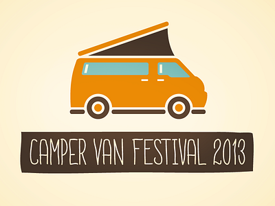 Camper Van Festival 2013 camper classic illustration logo type design typography van