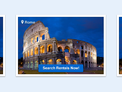 Feature Destinations button feature frame home interface picture place ui ux website
