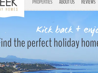 Vacation Homes Site travel web design website