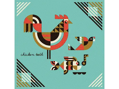 Matuto bird border brooklyn chicken fish illustration music new york note pattern sing teeth whistle