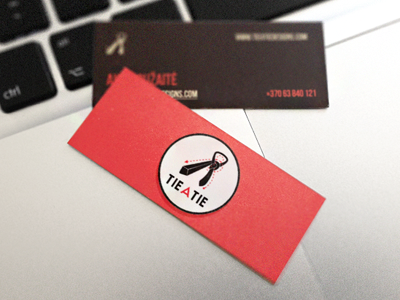 New "tie a tie" business cards black branding card cards gray identity red tie tie a tie tieatie