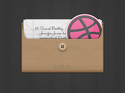 Dribbble Debut debut dribbble envelope