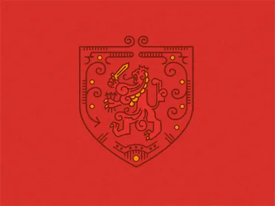 Rampant coat of arms crest heraldry lion rampant shield