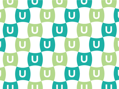 unifi brand pattern study brand color study concave connect connected convex green letterform pattern ryon edwards u unify
