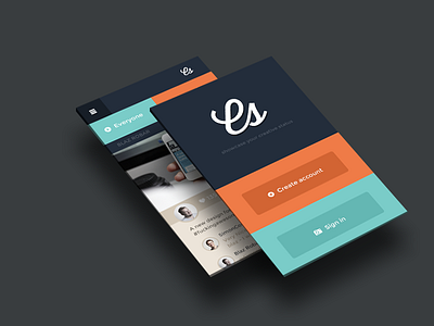 Creative Status creative design flat mobile psd ui web