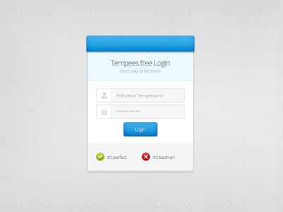 Free login box template download free login box template