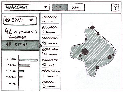 Competition Visualization - Cities app data graphs map sketch tablet visualization wireframe