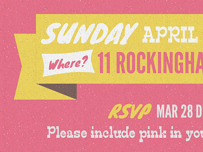 Little niece's birthday invite banner birthday invitation retro texture