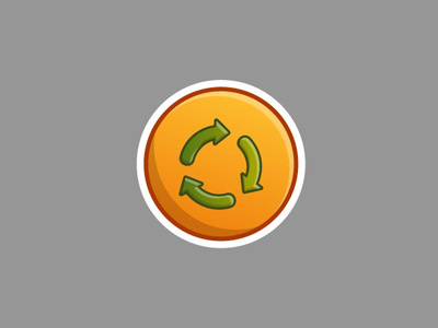 Restore button game icon ipad iphone mobile ui