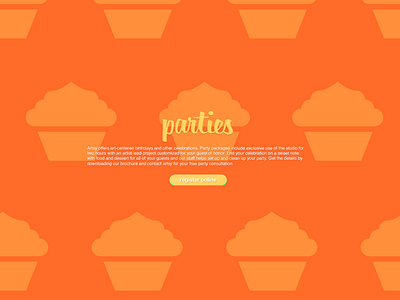 Parties artsy colors scrolling ui vertical website