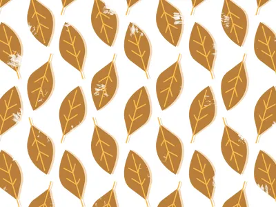 Woodland Pattern autumn design illustration leaf pattern