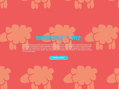 mommy + me backgorund branding color fun patterns sheep ui ux website