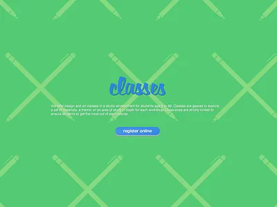 Classes art branding classes color fun pen pencils script ui