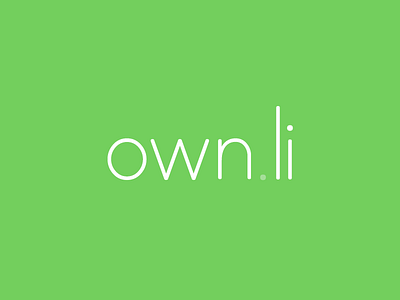 own.li - Logo clear design flat fresh here li link live long magiera maketheweb minimal online own own.li ownli oślizło paweł short shortener shortlink simple url web website www Łukasz