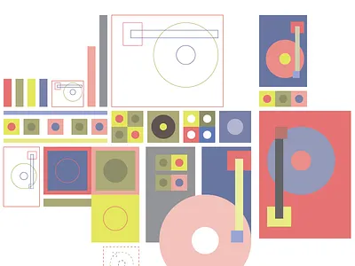 Turntables free throw illustration illustrator sketch synesthesia