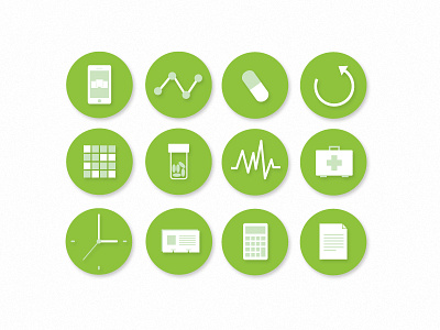 Pharmcons circle doctor drugs green icons pharmacy pills vector