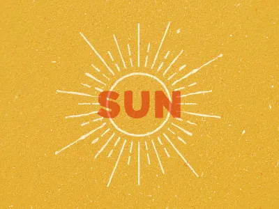 Sun illustration texture