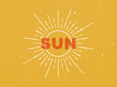 Sun illustration texture