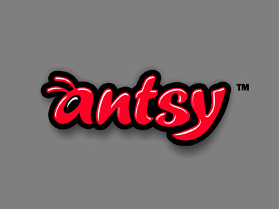 Antsy ant corporate identity logo typography wip