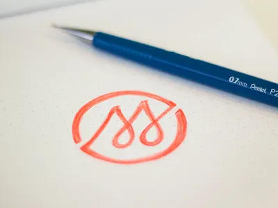 SS Monogram Sketch branding circle cursive emblem hand lettering initials letter lettering logo monogram sketch