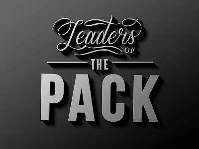 Leaders Of The Pack cinema film font retro title card type type porn typography vintage
