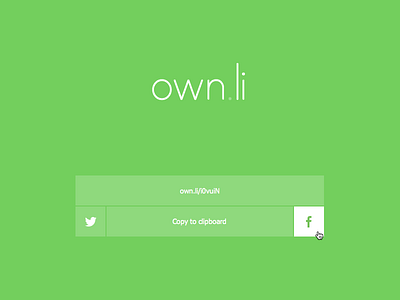 own.li - URL Shortener clear design flat fresh here li link live long magiera maketheweb minimal online own own.li ownli oślizło paweł short shortener shortlink simple url web website www Łukasz