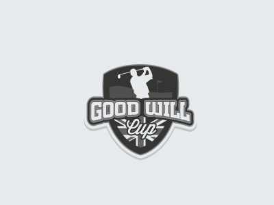 Good Will Cup badge brand branding cup design golf good identity logo oven shape symbol will