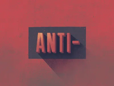 Anti- Records anti brand identity illustration label music records