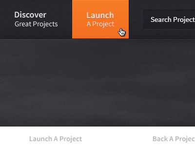 Navigation african bar crowd crowd funding crowdfunding dark funding navbar navigation orange sans sans serif source sans pro texture thundafund ui website