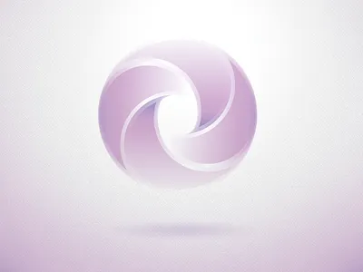 Logo/Mark circle float glow icon logo mark rotate round spin vector