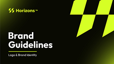 Horizons™ - Brand Guidelines | Brand Identity Design adobe agency brand branding graphic design guideline illustration logo logo design vector