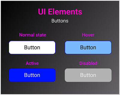 UI Elements - Buttons buttons colortheory design figma statesofbuttons ui uibuttons uielements