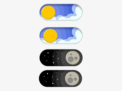 dark mode and day mode button branding graphic design logo ui