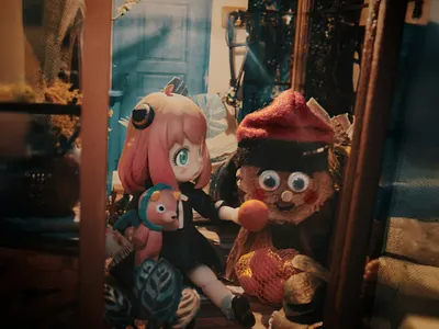 Feeding tió anya forger bandai figuarts photography rolife spyxfamily tió de nadal toy photography toyphoto