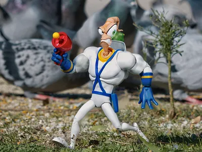 See Jim run, run Jim run adn toys earthworm jim photography toyphoto toyphotography videogames