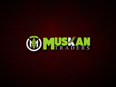 Muskan Traders Logo Design branding design graphic design illustration logo typography vector