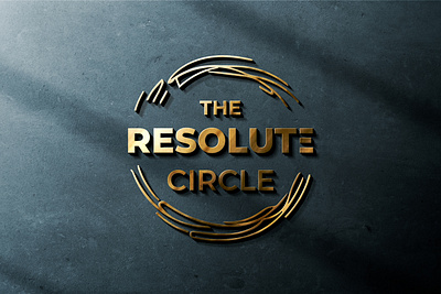 THE RESOLUTE CIRCLE LOGO DESIGN branding circle logo graphic design logo